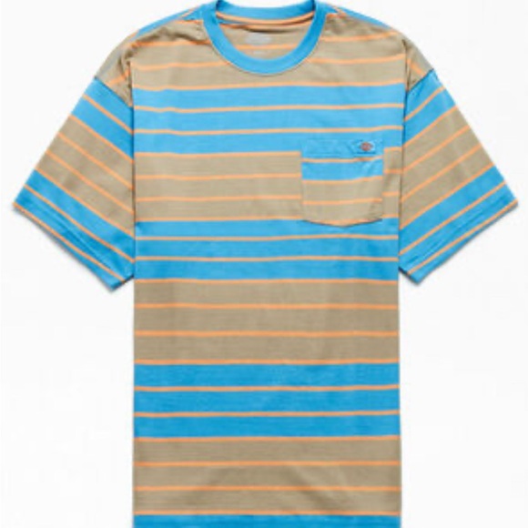 Dickies Men’s Striped Pocket T-Shirt Tee Medium - Picture 1 of 7